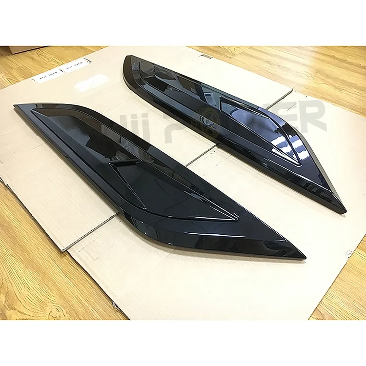 Land Rover Defender 2020 High Gloss Hood Bonnet Inserts for New OEM ABS 5 Sets Brief & Single Color,simple Gloss Black