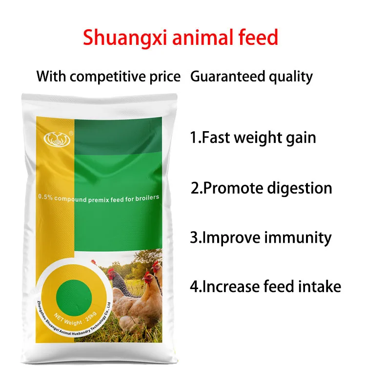 0.5% broiler chicken premix vitamin for broiler chicken to gain weight