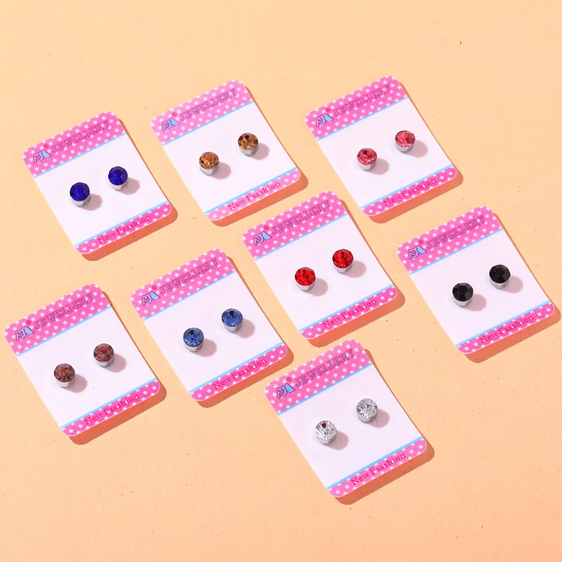 Classic Pierceless Water Drill Earrings Jewelry Magnetic Hoop Earrings For Men Boys Women