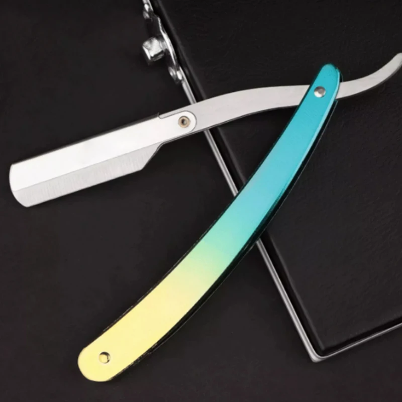 Salon Professional Razor Colorful Straight Razor Wholesales Steel Barber Beard Razor