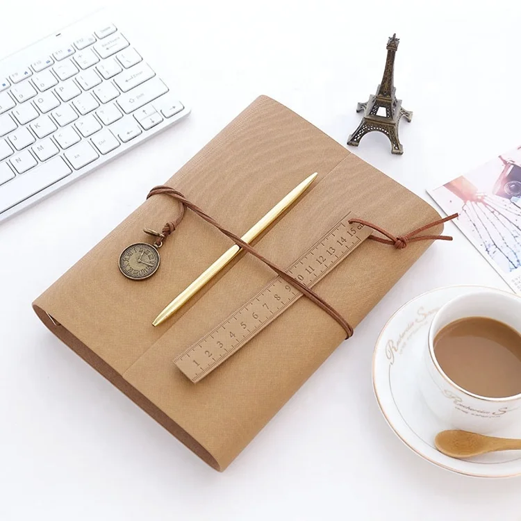 Best Selling DIY Retro Leather Photo Album Covered Self-adhesive Baby Growth Album