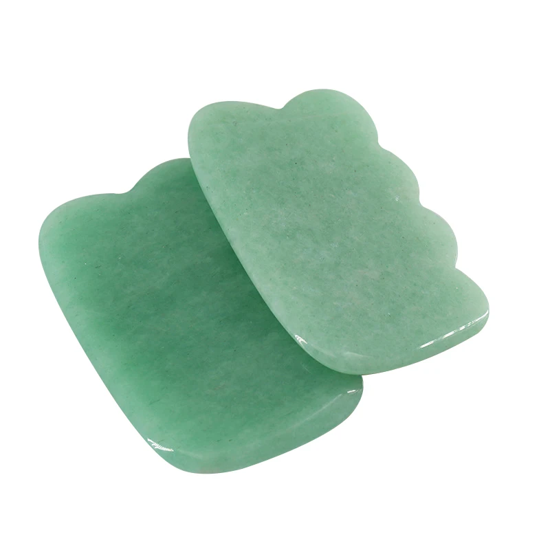 Wholesale Price Natural Donling Jade Guasha Board Wave Shaped Guasha Massage Tool Relaxing Scraping Muscle Pain Acid