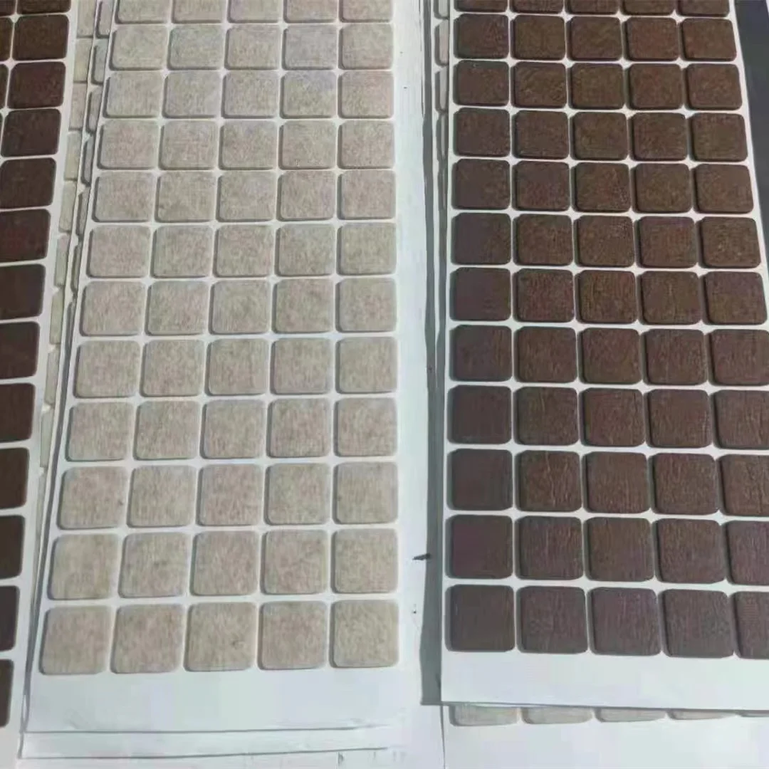 Teforeco Wholesale new products self-stick bulk furniture round adhesive Felt Pads for hard surfaces chair legs