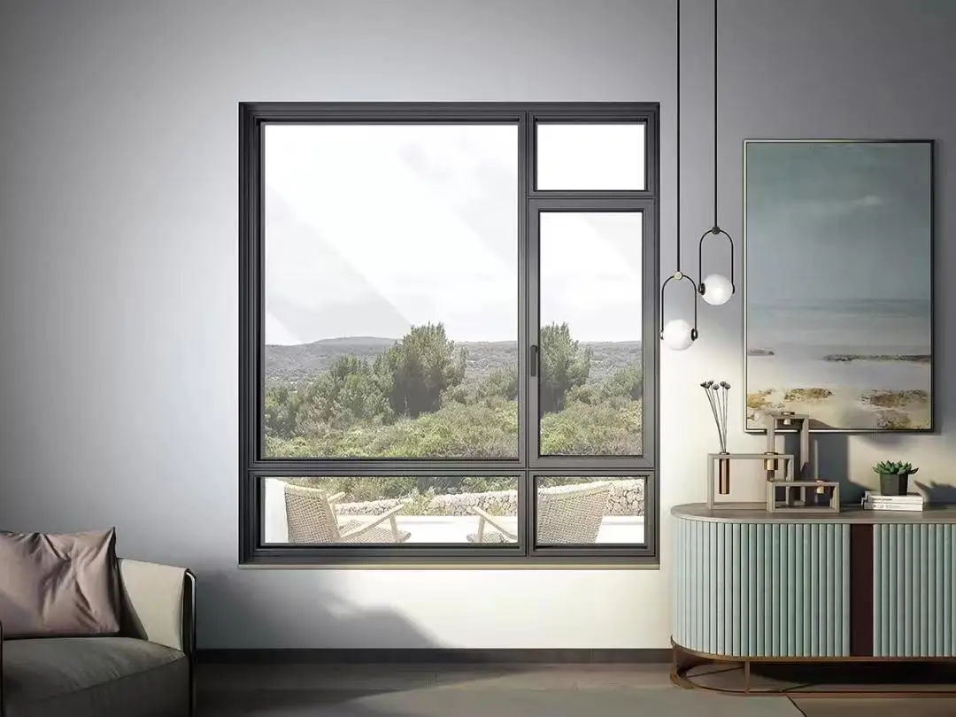 Professional Design Customized Double Glazed Window Aluminum Casement Windows With Screen