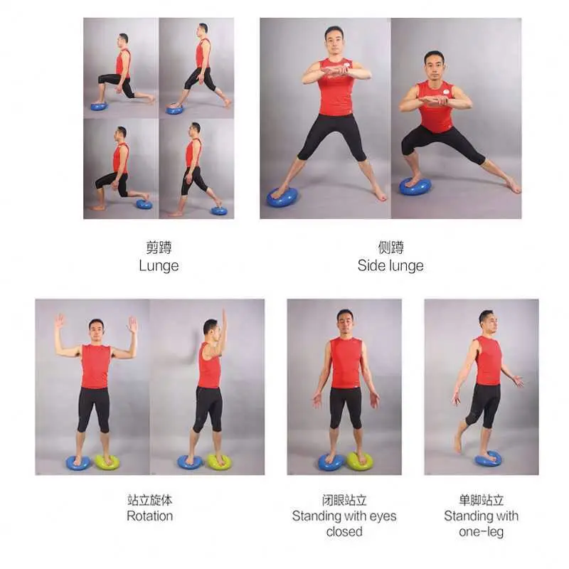 
Inflated Stability Balance Cushion Wobble Cushion Including Free Pump Exercise Fitness Core Balance Disc 