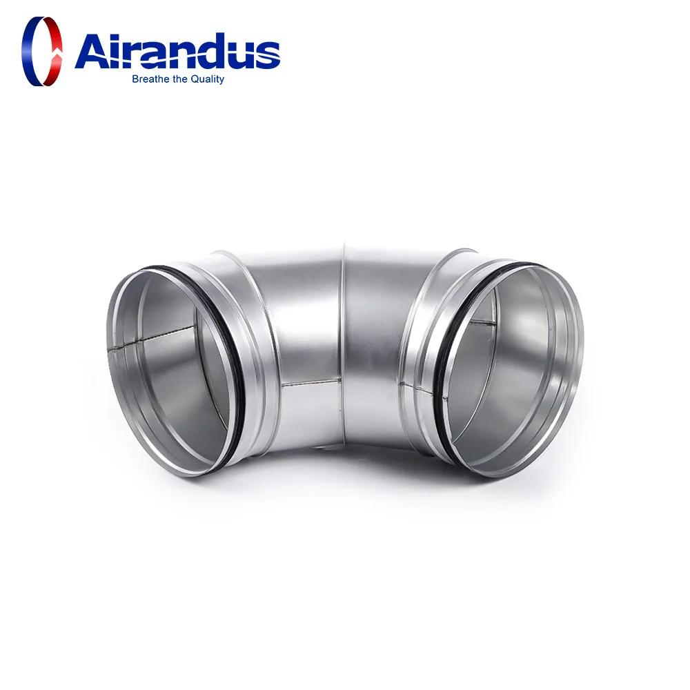 Elbow Metal Tube 90 Degree Adjustable flexible adjustable 90 degree Galvanized Steel Bend  for HVAC