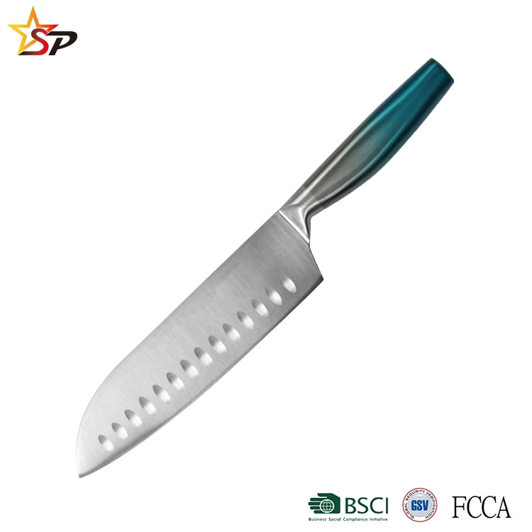 6pcs Stainless Steel Coated Hollow Handle Kitchen Knife Set