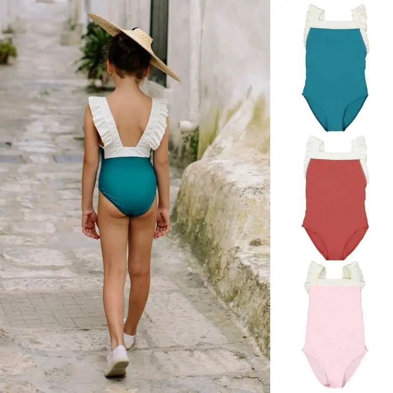 Коллекция 2020 года, Франция, Испания, дети, девочка, малыш, солнцезащитный костюм для малышей, купальный костюм, купальный костюм, спортивная одежда