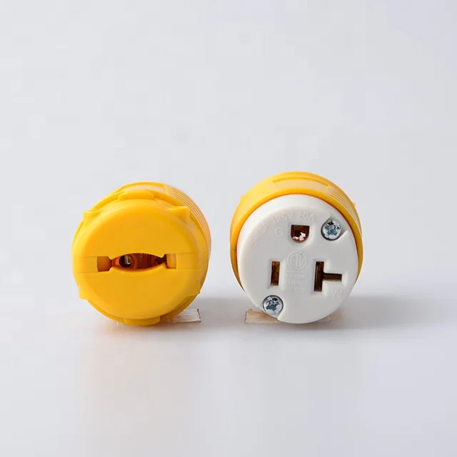 20 Amp Replacement Plug & Connector, 125 Volt NEMA 5-20P