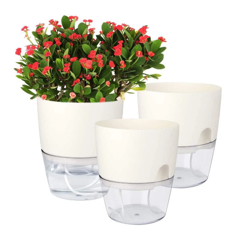 self watering plant pot, garden Automatic Water Self-Watering Planter small the lazy self watering plastic flower pot