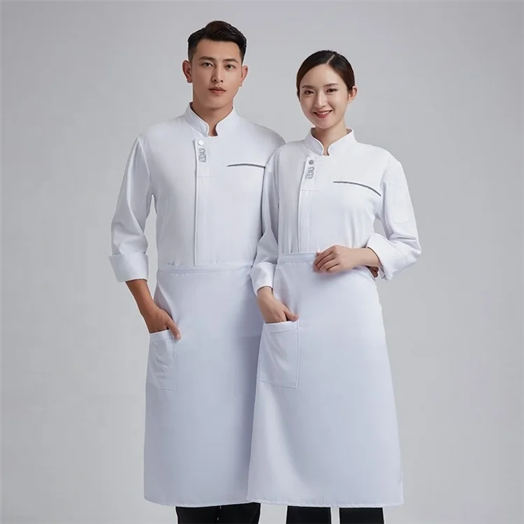 
High Quality Cheap Restaurant Kitchen Cookwear Chef Uniform Jacket Casual Chef Coats 