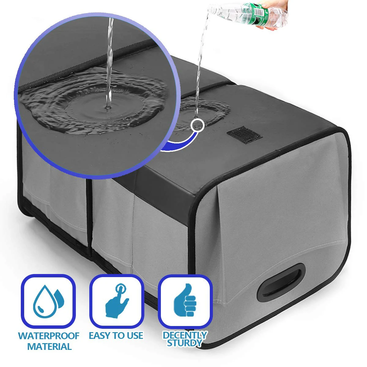 Trunk Organizer for Car Storage Organizers Best for SUV Truck Van Auto Accessories Organization Caddy Bag Front or BackSeat