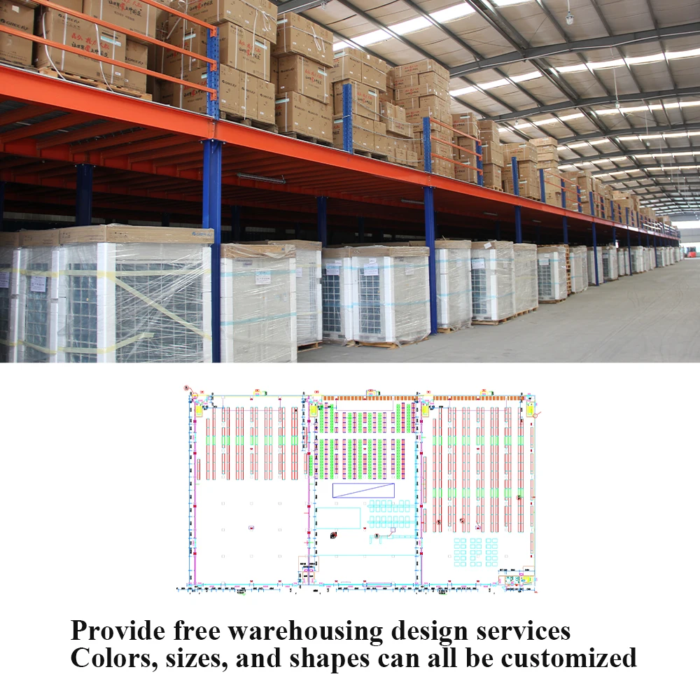 Heavy duty industrial storage warehouse racks pallet racking systems attic loft mezzanine floor platforms