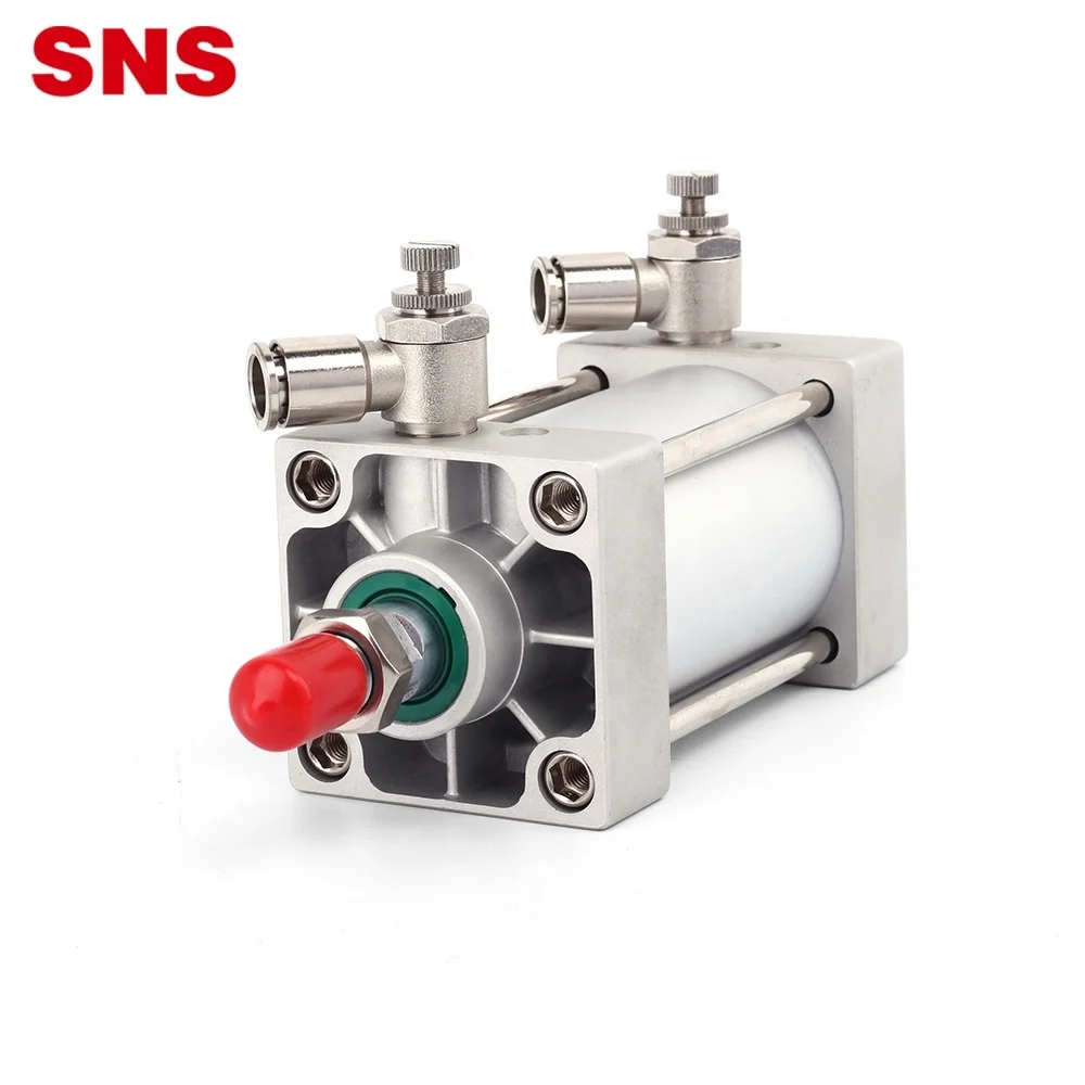 SNS JJSC Series one touch L type 90 degree elbow nickel-plated brass air flow speed control fitting pneumatic throttle valve