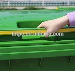 Пластиковая мусорная корзина с колесами 660 л