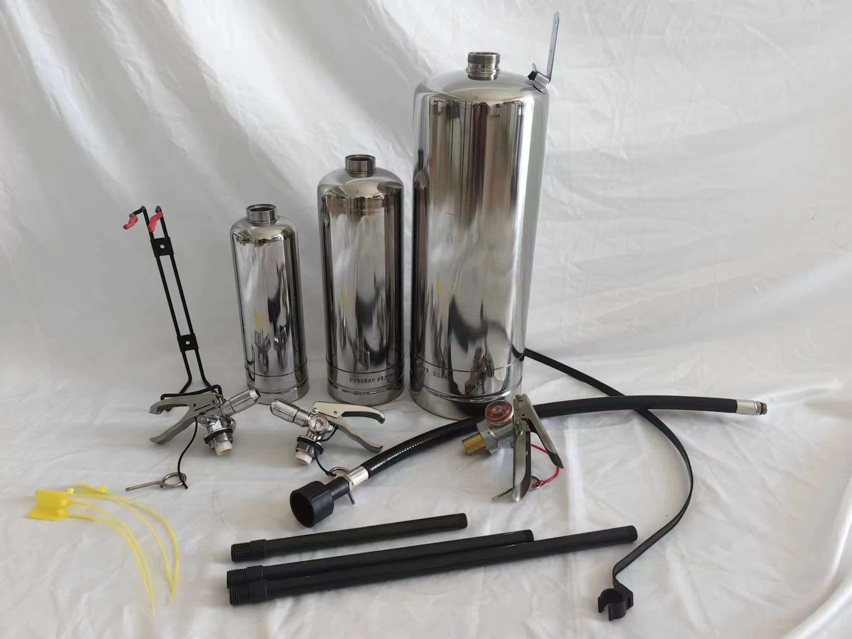 Stainless steel SUS 304 extinguisher cylinder fire fighting extinguisher body tube extinguisher cylinders