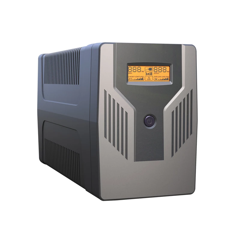 SKE 1500VA UPS Battery Backup 900W Intelligent LCD Battery Backup and Surge Protector UPS Power Battery Backup for Computer