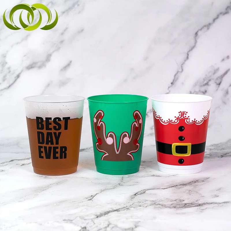 High Quality Custom Various Size Reusable Unbreakable Plastic PP Stadium Drinking Cup