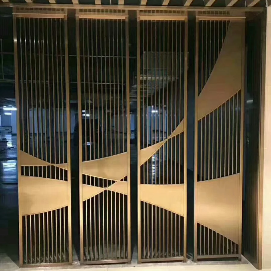 Keenhai Modern Interior Laser Cut Hotel Decorative Metal Screen For Living Room