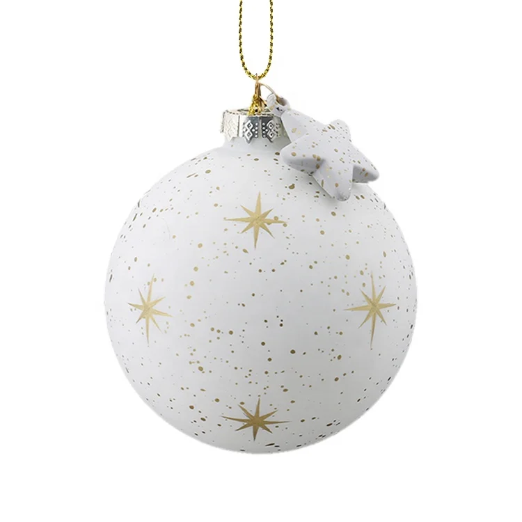 Оптовая продажа с завода Baoying, окрашенные вручную стеклянные рождественские украшения, стеклянный шар на Рождество