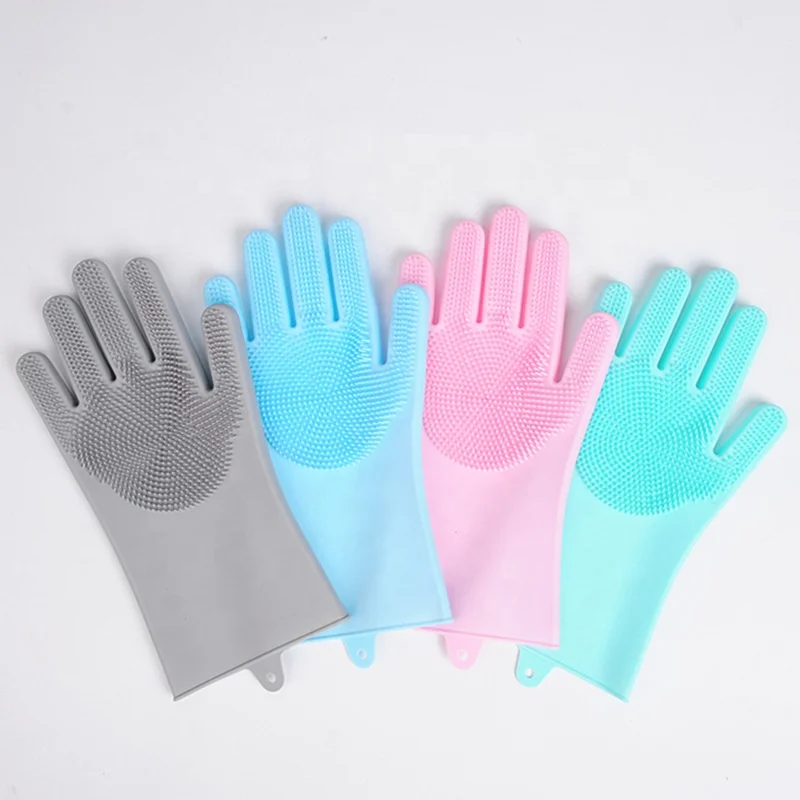 Wholesale Antiskid Hair Removal Glove Cleaning Grooming Bath Brush Massage Pet Dog Shower Tools Gloves