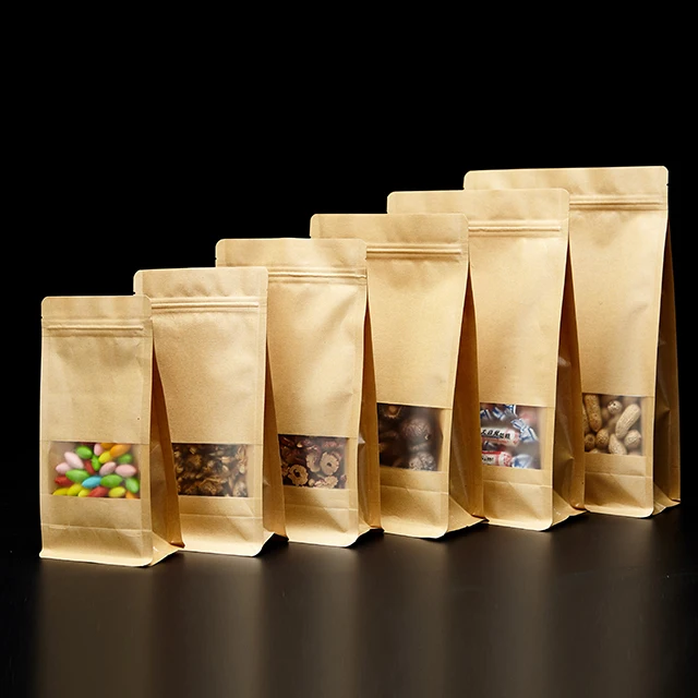 Custom Printed Biodegradable Compost Flat Bottom Coffee Packaging Foil Lined Coffee Bean Kraft Paper Bag with Valve Food Package