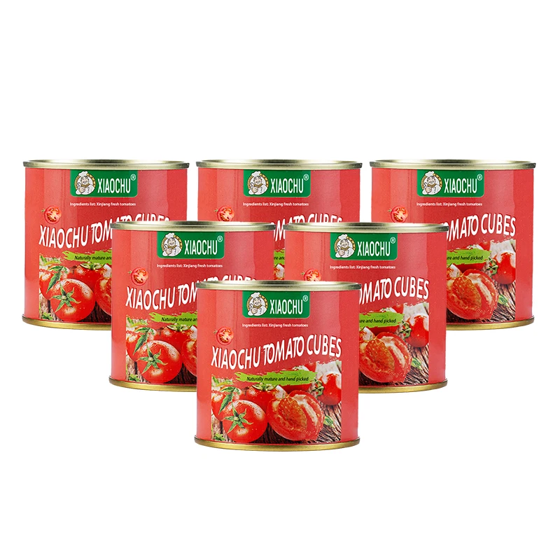 Made in china 252g 400g canned organic diced tomatoes Canned Chopped Tomato canned food