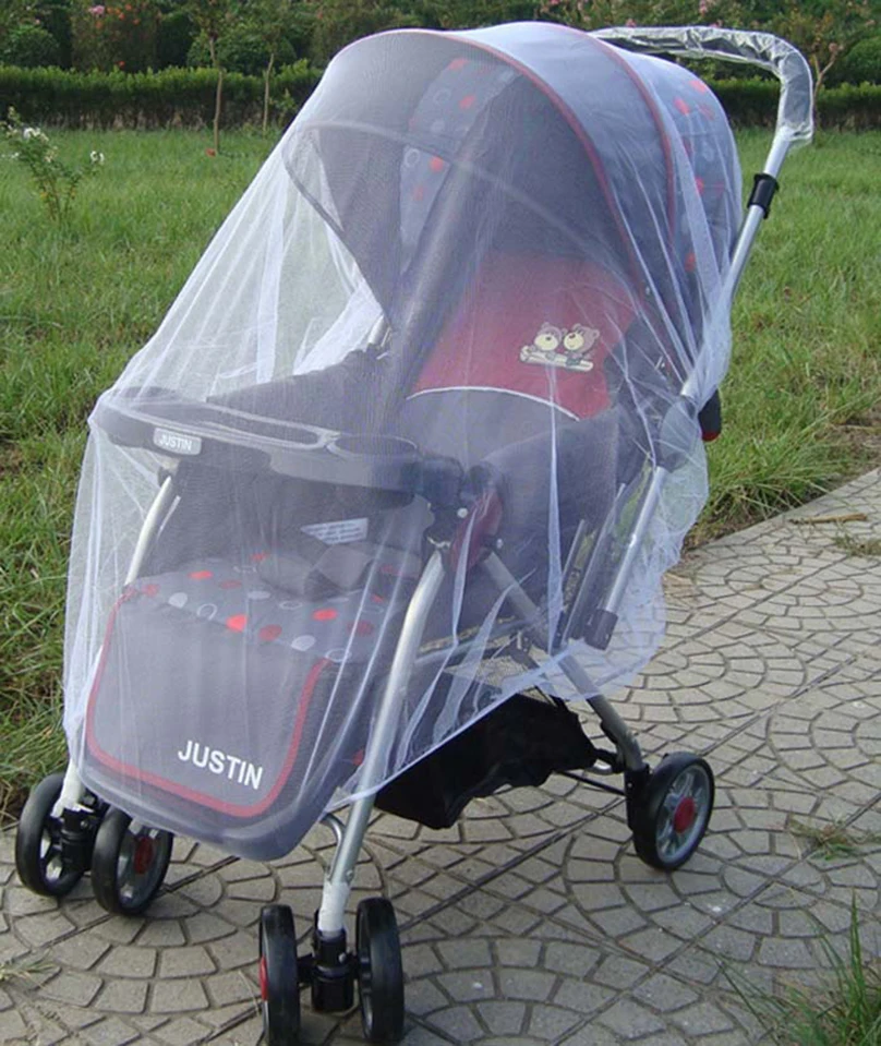 Baby Stroller Pushchair Mosquito Insect Shield Net Safe Infants Protection Mesh Stroller Accessories Mosquito Net 150cm