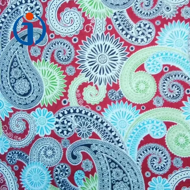 Custom Design 105gsm 40s Ethnic Poplin 100% Cotton Woven Printed Fabrics for Clothes Bags
