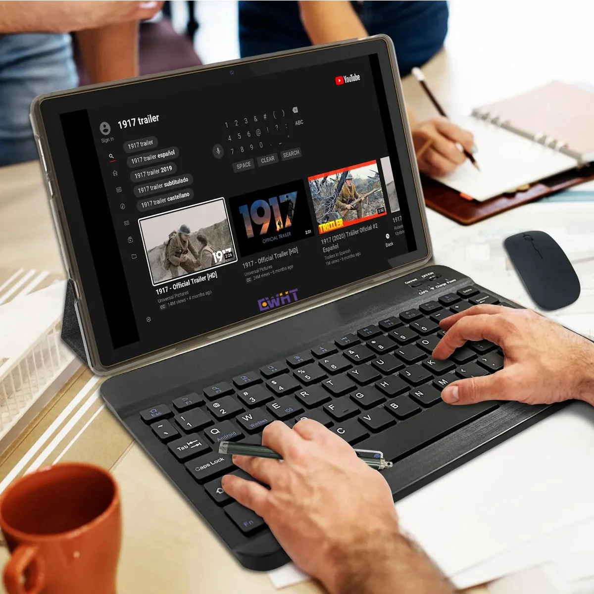 New arrival Pad Tablet PC Notebook 10.4 inch 128GB android pad tablet with keyboard mouse mini laptop notebook Phone Tablet PC