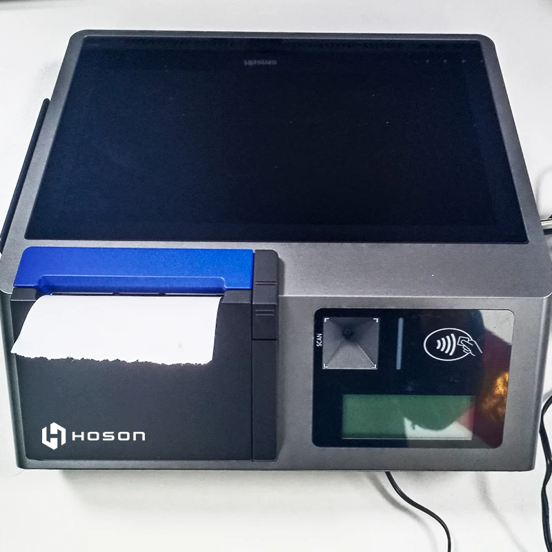 Supermarket Pos Terminal Receipt Printer Sale Tablet PC Android System NFC Cheap Restaurant Pos System