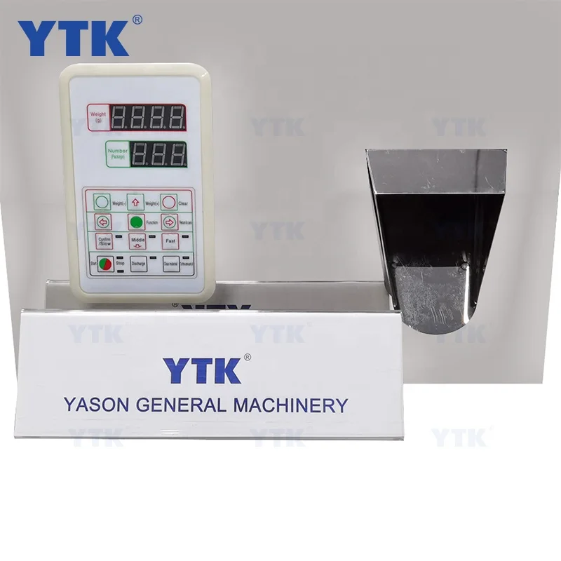 YTK 5g-500g weighing and sub loading machine coffee powder grain seed quantitative dispensing filling machine price