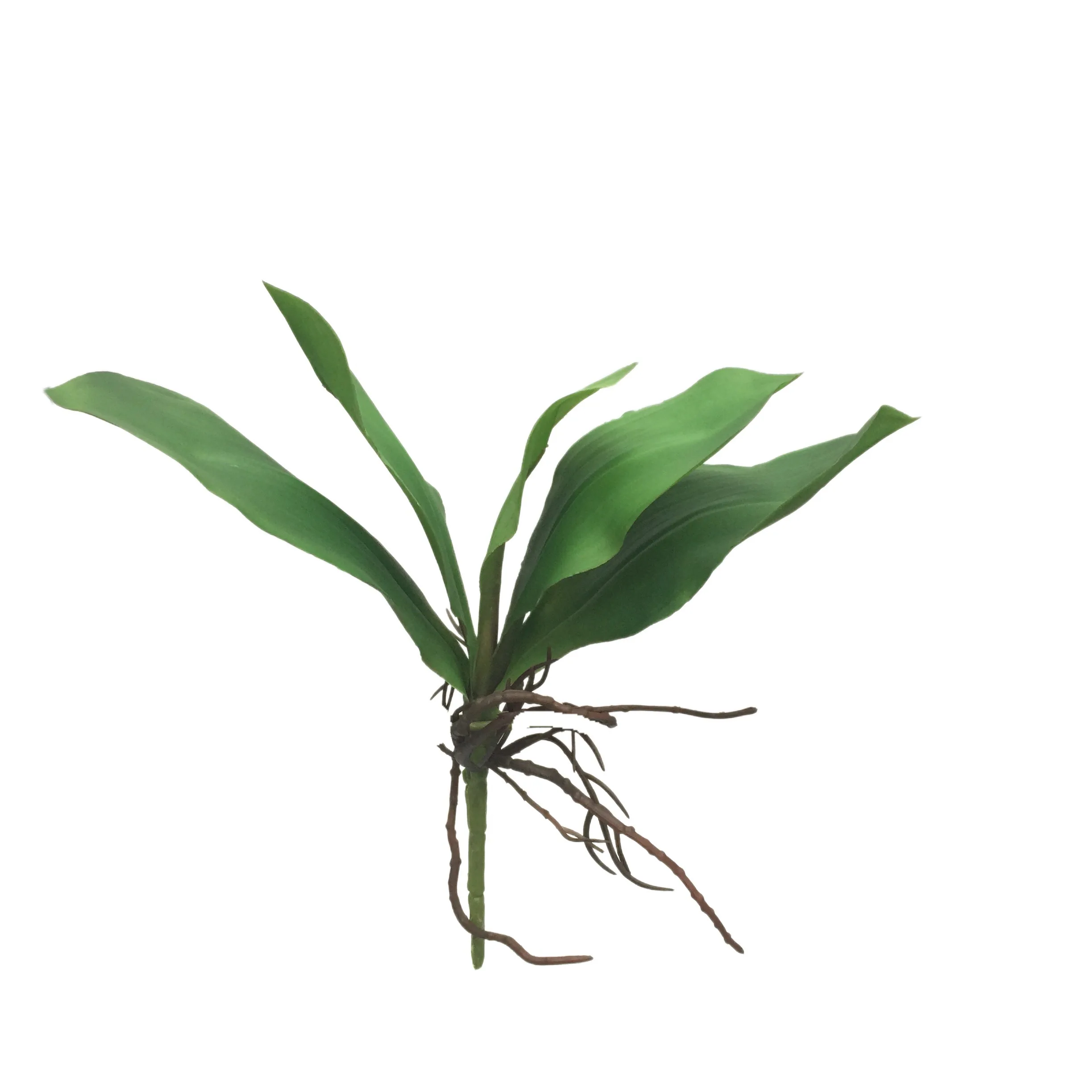 High quality 5 butterfly orchid leaves wholesale artificial leaves