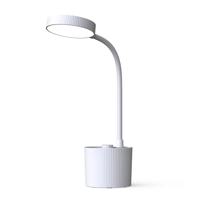 Study Table Lamp Touch On/Off Switch LED Desk Lamp With Pencil cup and Mobile Holder