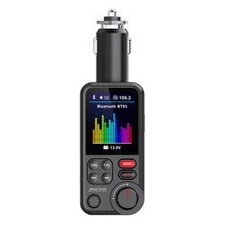 Victsing lcd беспроводной mp3 радио плеер синий зуб fm передатчик для автомобиля