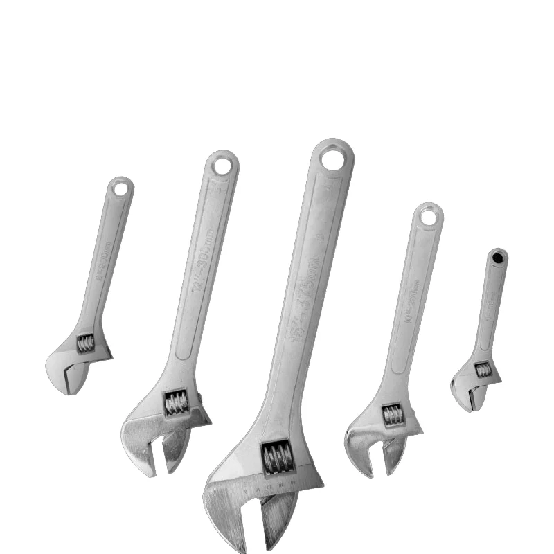 8 & 12 Inch Adjustable Steel Socket Wrench Tool Universal DIY Grade Hand Suit for Sheet Metal Open-End Open Adjustable Wrench