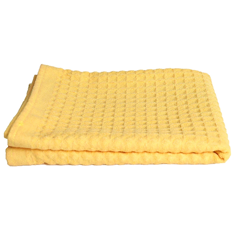 
2019 New Waffle Big Square Polyester Fabric Microfiber Towel 