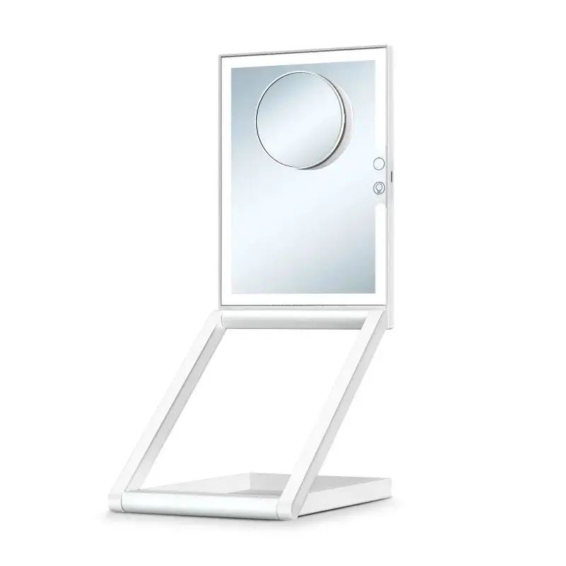 Home Desktop Foldable LED Makeup Mirror with Multi angle Adjustment for Dressing Mirror makeup mirror elliptical
