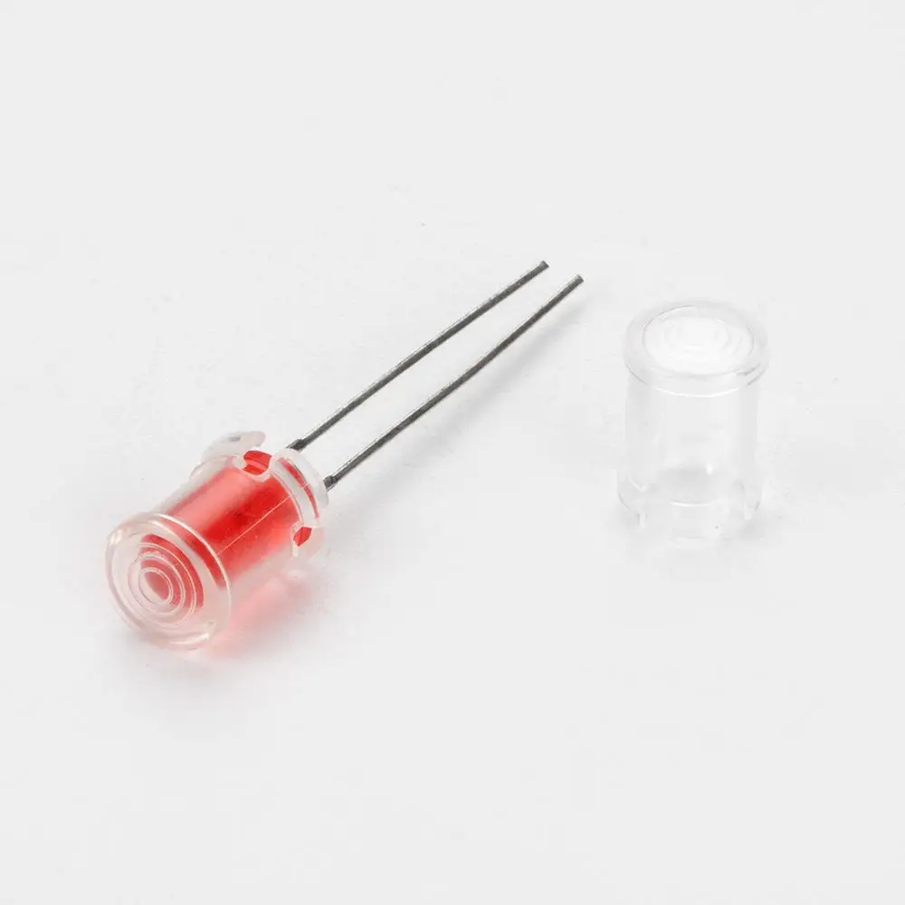 Transparent Led Socket Light-Emitting Diode Lampshade Plastic Lamp Holder Light Guide Protective Cover 5mm Led Holder