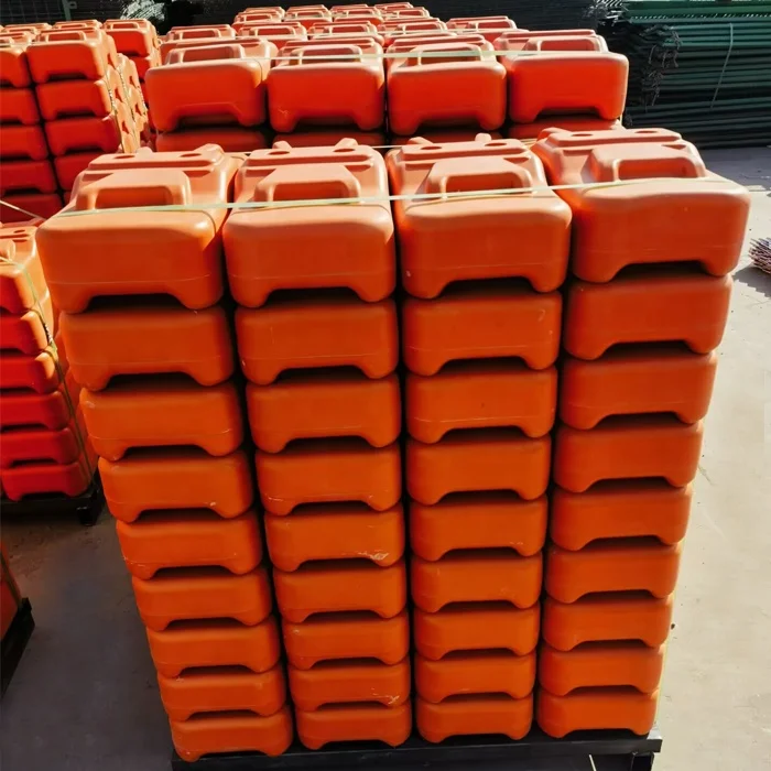 with Concrete Plastic Temporary Fence Base fence plastic base fence blocks With customized logo