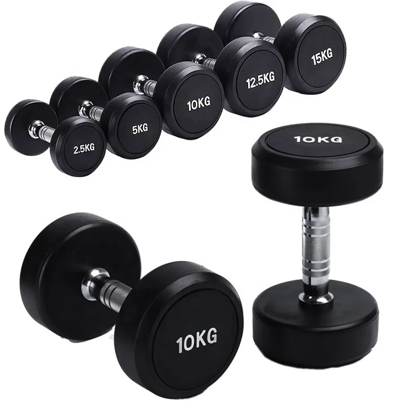 Factory Price Gym Equipment Cpu Dumbbells UrethaneRound Pu Dumbbells Sets Pu Dumbbell
