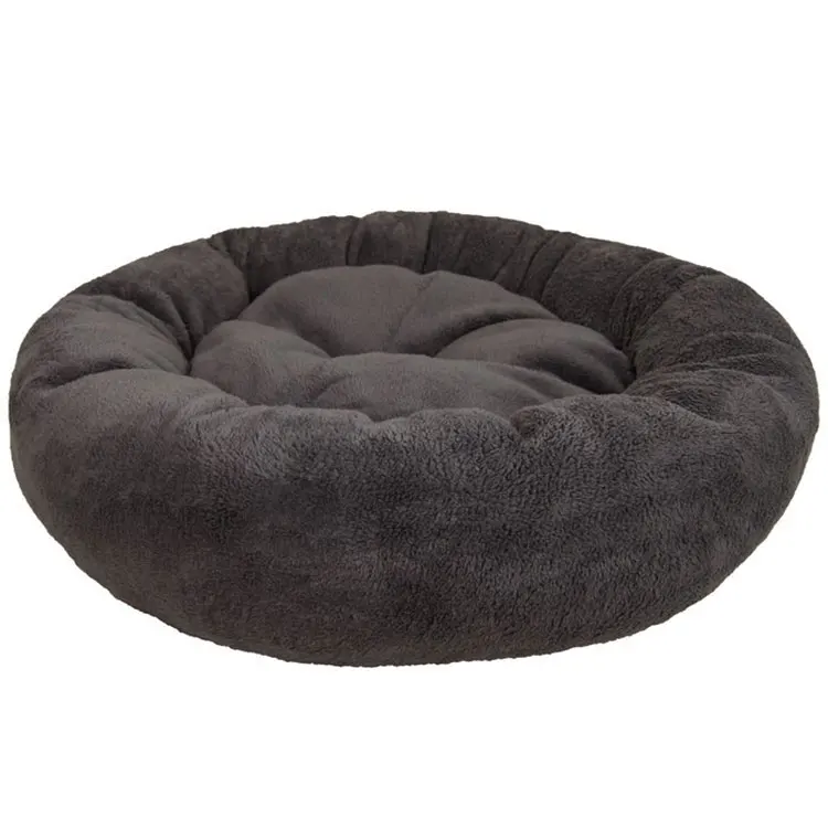 Cozy Atmosphere Providing Head Dreams Pet Round Bolster Dog Bed Donut