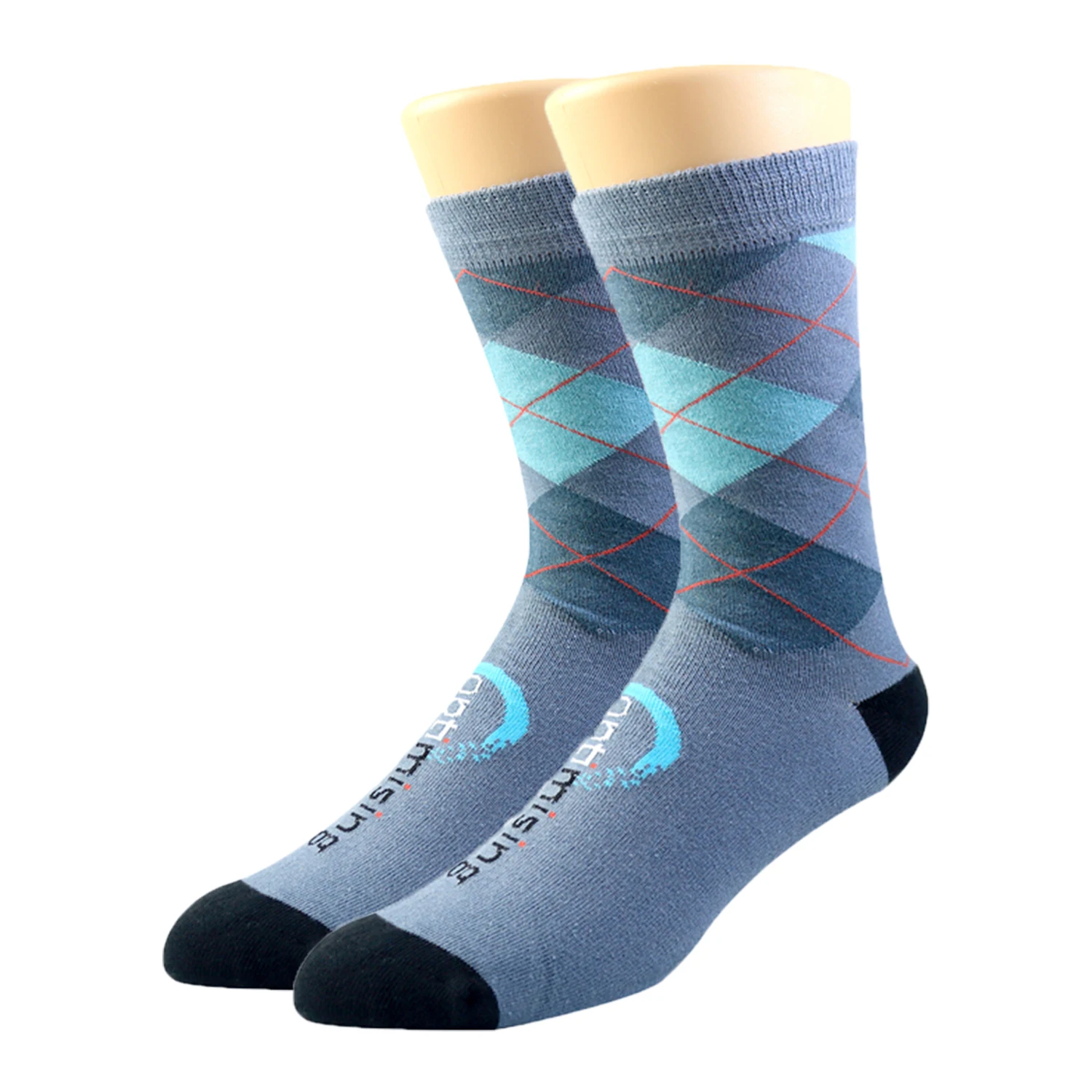 hot sale knitting happy socks British style fashion classic dress crew  men plaid stripes vintage cotton happy socks