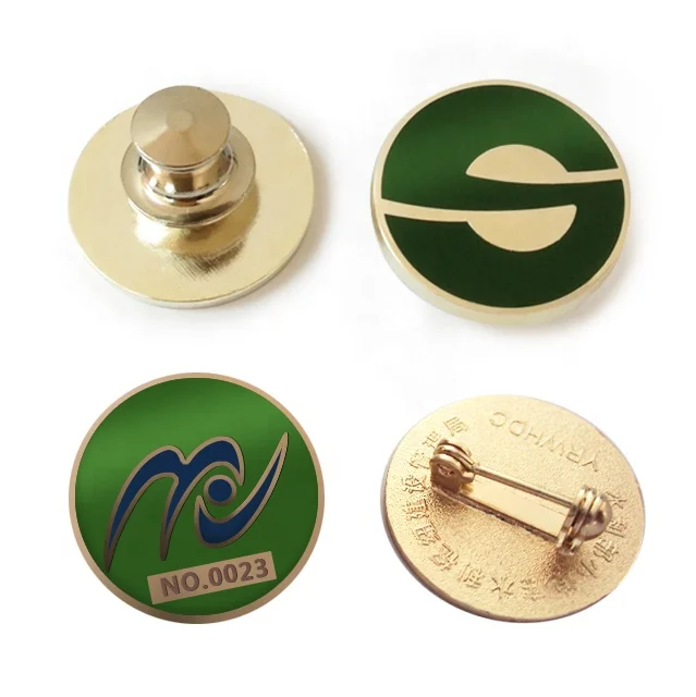 Metal Label Brand Logo Custom Stainless Steel Enamel Lapel Pin Badge For Jeans Clothing