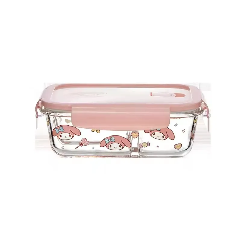 Tempered Fresh Keeping Microwave Oven Bpa Free PP Lid Glass Salad Bowl Lunch Box Sets Airtight Food Storage Containers