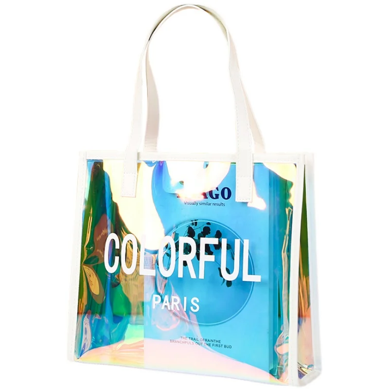Clear Should Bag Transparent Hologram Bag Pvc Holographic Bags