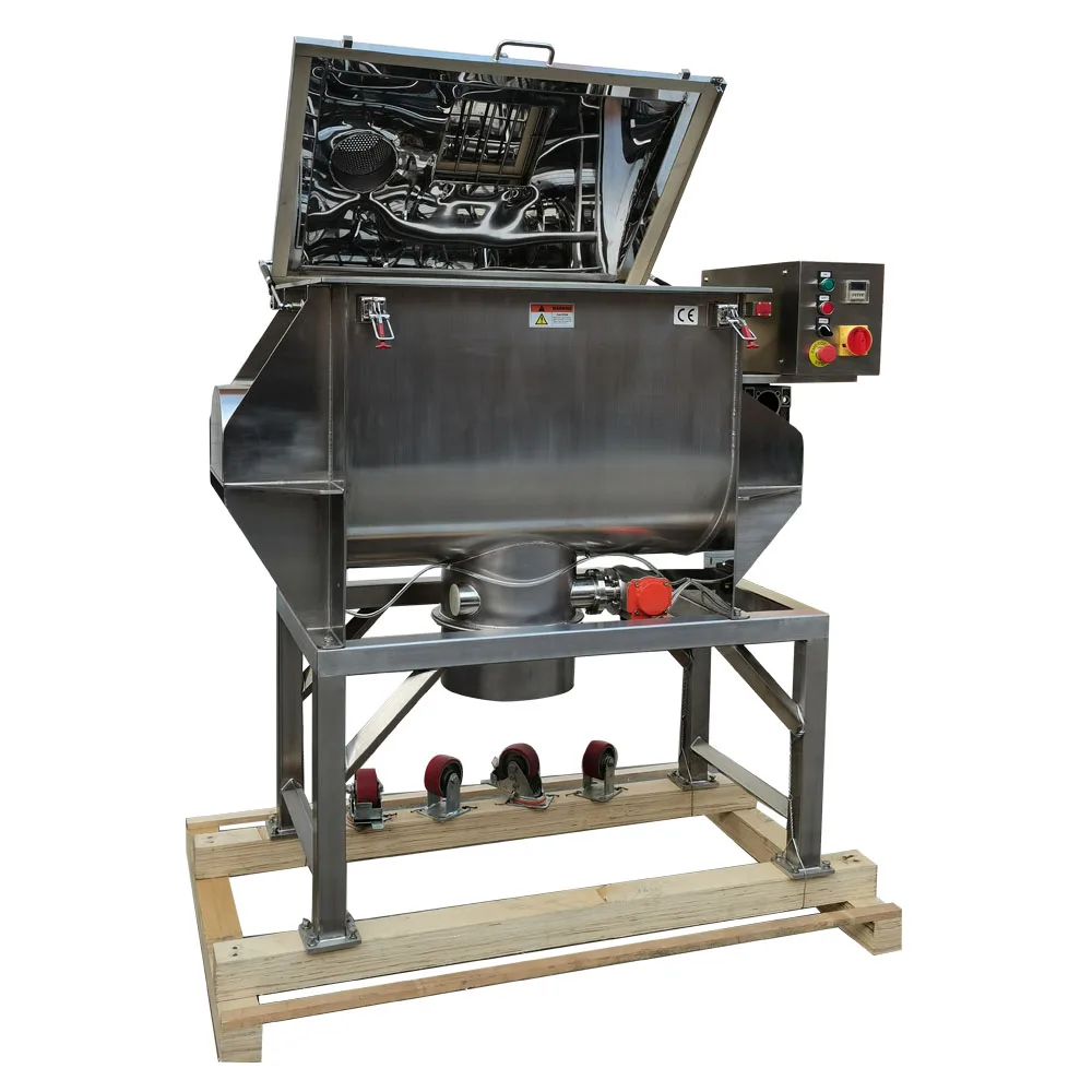 SS 304 Heavy Duty Rice Coffee Tea Powder Food Ribbon Blender Mixing Blending Machine