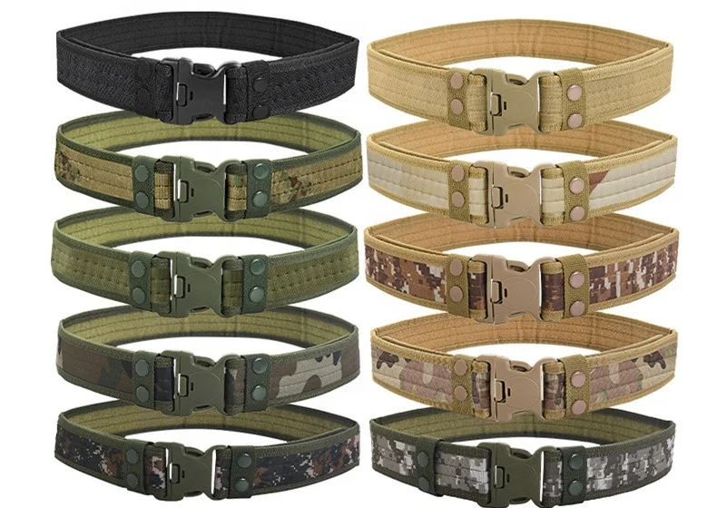 Factory direct sales student youth training 5.0 wide wrapped Oxford canvas outdoor sports belt