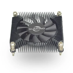 OEM cooler 4Pin computer aluminum cpu radiator 1U cooler fan CPU cooler for CPU with LGA 1151/1150/1155/1156