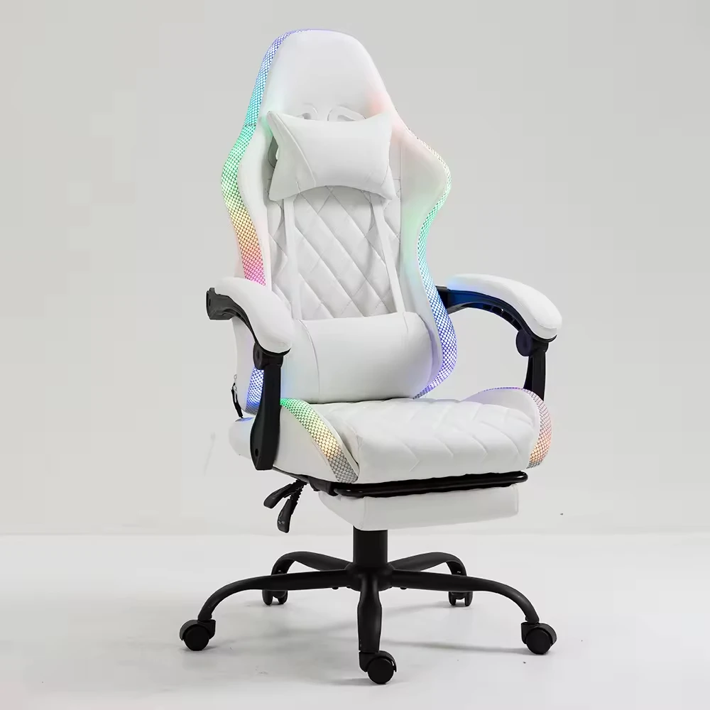 Poland Sunlight Style Gamer Chair Cheap White Wholesale Game Massage Custom Chair Relaxing Video Gaming Chair With Rgb Light